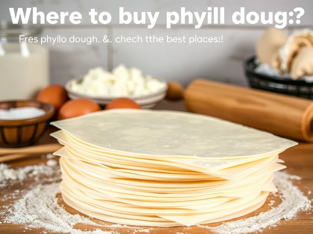 Gdzie można kupić ciasto filo? Sprawdź najlepsze miejsca!