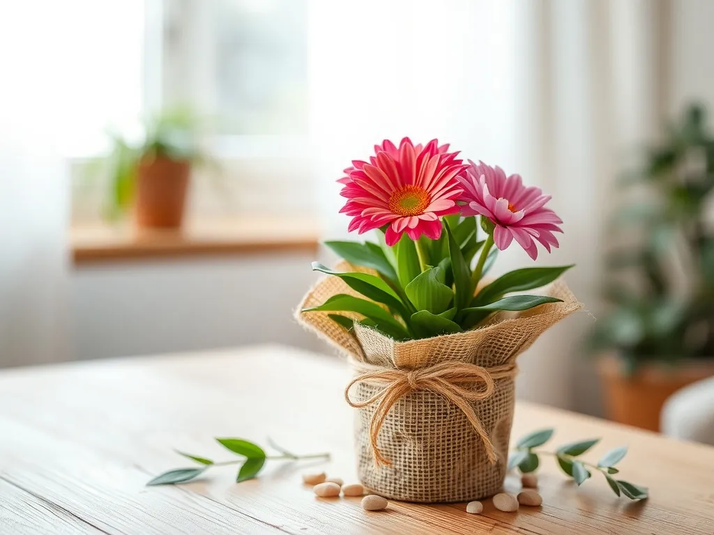 Jak zapakować kwiatka w doniczce na prezent? Praktyczne porady