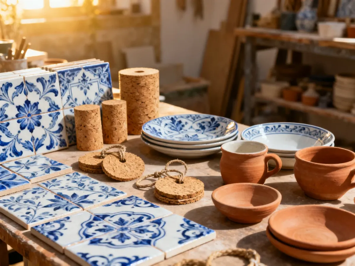 Azulejos, wyroby z korka i portugalska ceramika